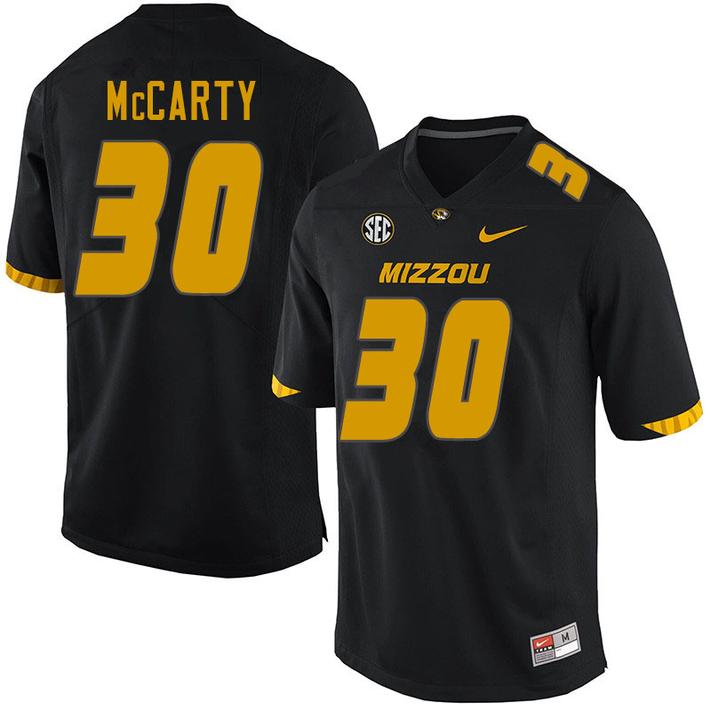 Men #30 Carson McCarty Missouri Tigers College Football Jerseys Sale-Black
